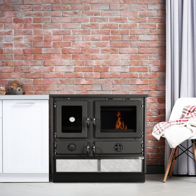 Cuisinière à Bois / Charbon Bouilleur Super Thermo Magnum Pierre Ollaire 16.4kW – Image 3