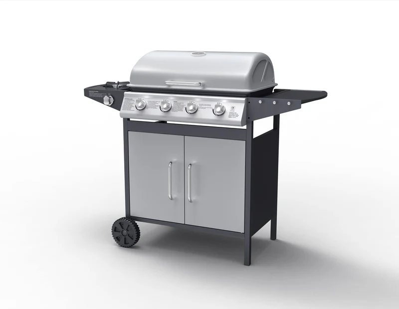 Bibin - Barbecue à gaz 4 bruleurs avec ustensiles offerts – Image 2
