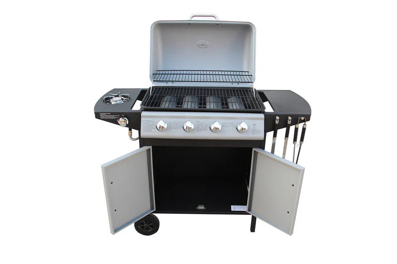Bibin - Barbecue à gaz 4 bruleurs avec ustensiles offerts – Image 4