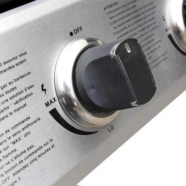 Barbecue à gaz et plancha 3 + 1 brûleurs avec ustensiles FAUSTO – Image 3