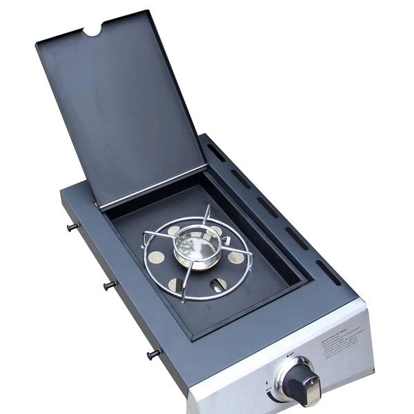 Barbecue à gaz et plancha 3 + 1 brûleurs avec ustensiles FAUSTO – Image 4