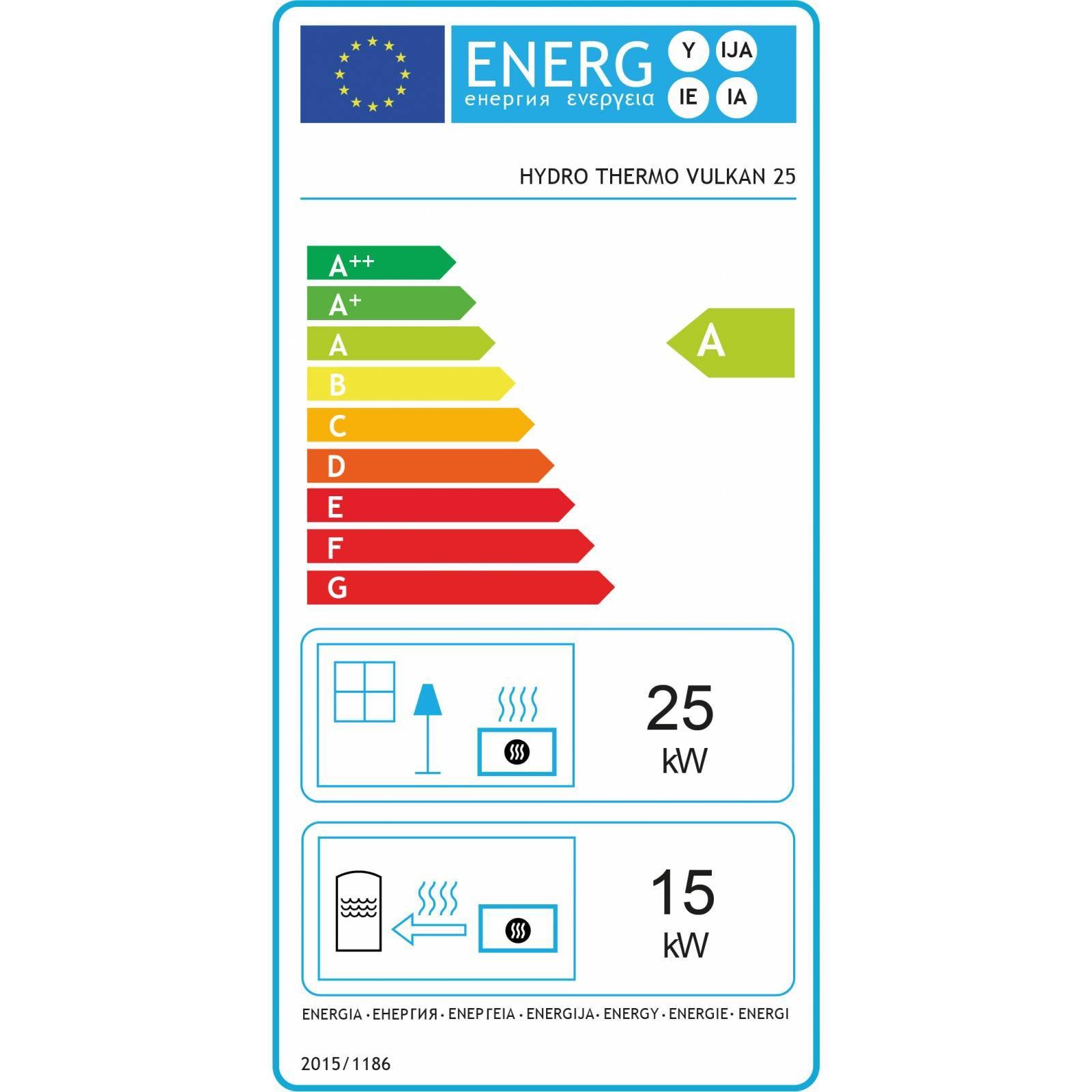 Poêle à Bois/Charbon Hydro Thermo Vulkan 25kW – Image 3