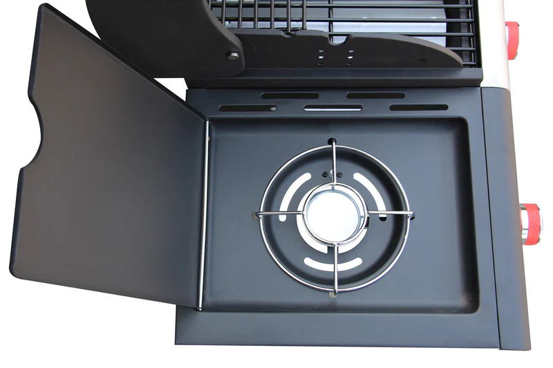 Barbecue à gaz 3 + 1 brûleurs et ustensiles NEVES – Image 4