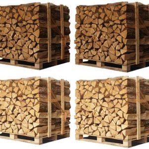 Bûches 50 cm – 4 Palettes 2 chêne blanc + 2 Hêtre/Charme