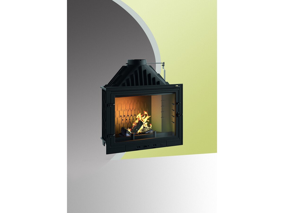 Insert "800 Primo" - 84,9 x 79,5 x 49,4 cm - 8 à 18 KW - Anthracite – Image 2