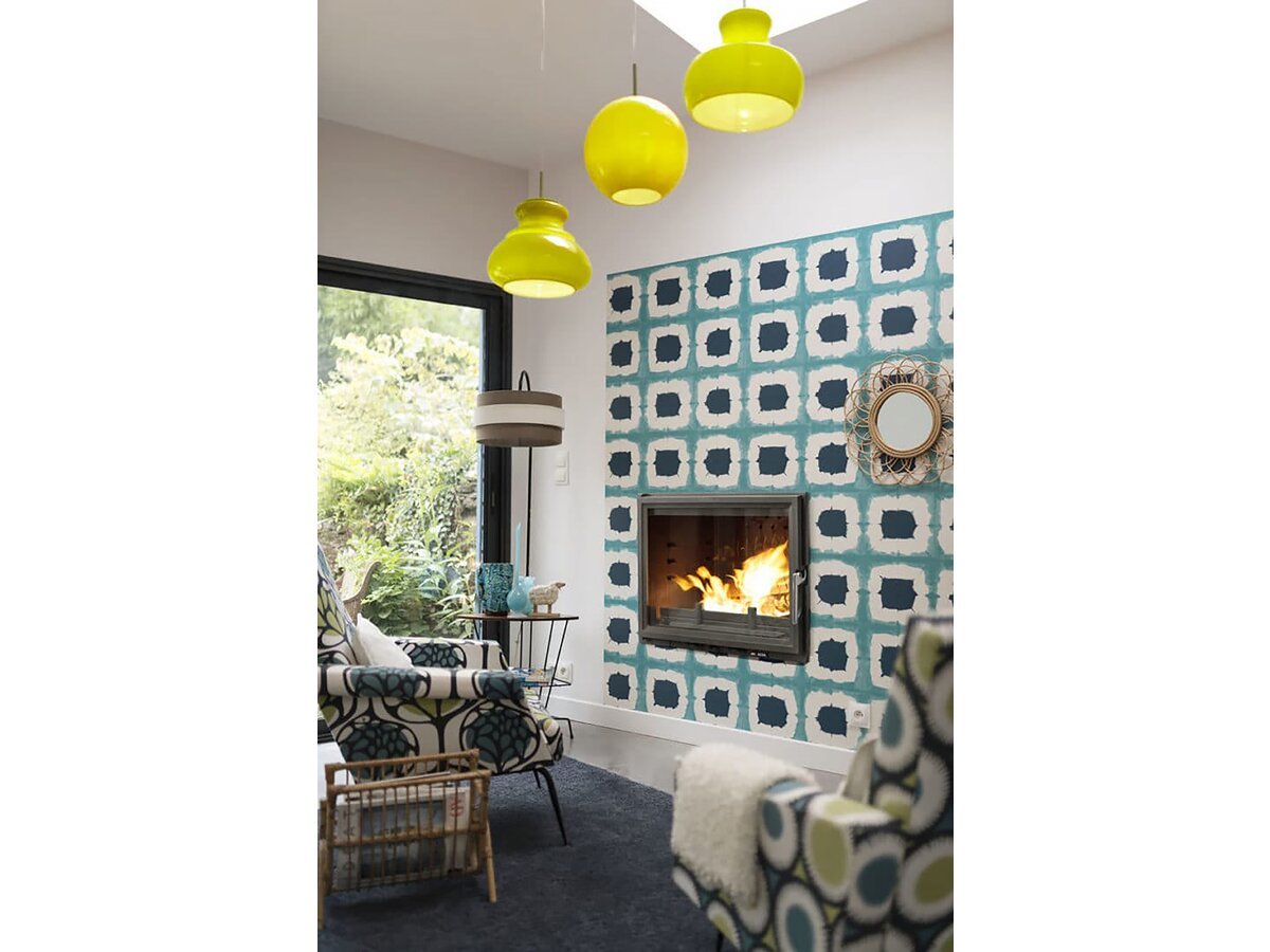 Foyer à bûche 700 Grande Vision volet - 12 Kw – Image 2