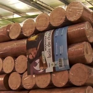 Bûches calorifiques WOODSTOCK 1 palette, 104 sacs de 5 bûches