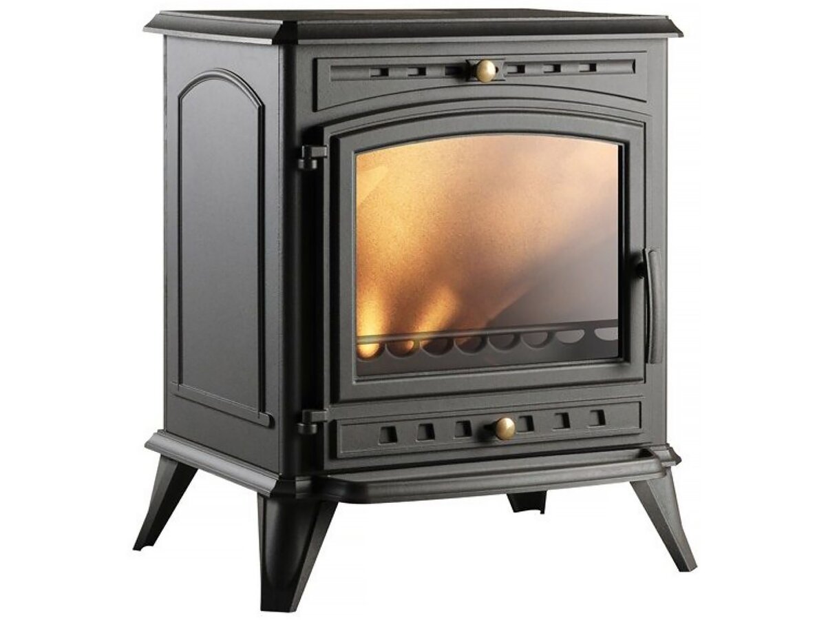 Poêle à bois "Altea" - 74.4 x 64.4 x 54.7 cm - 5 à 12 KW - Anthracite