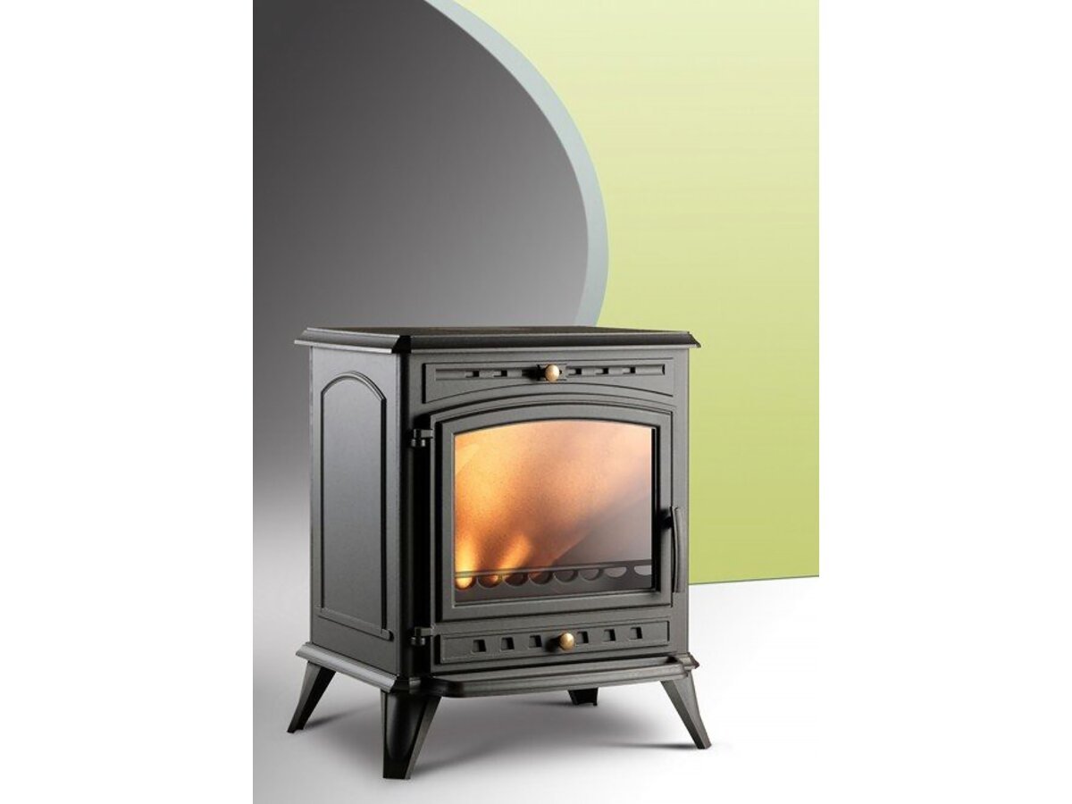 Poêle à bois "Altea" - 74.4 x 64.4 x 54.7 cm - 5 à 12 KW - Anthracite – Image 2