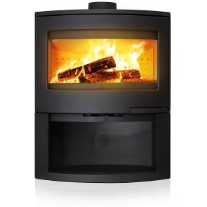 Poêle à bois en acier et fonte  » Calcias  » – étanche – 9kW