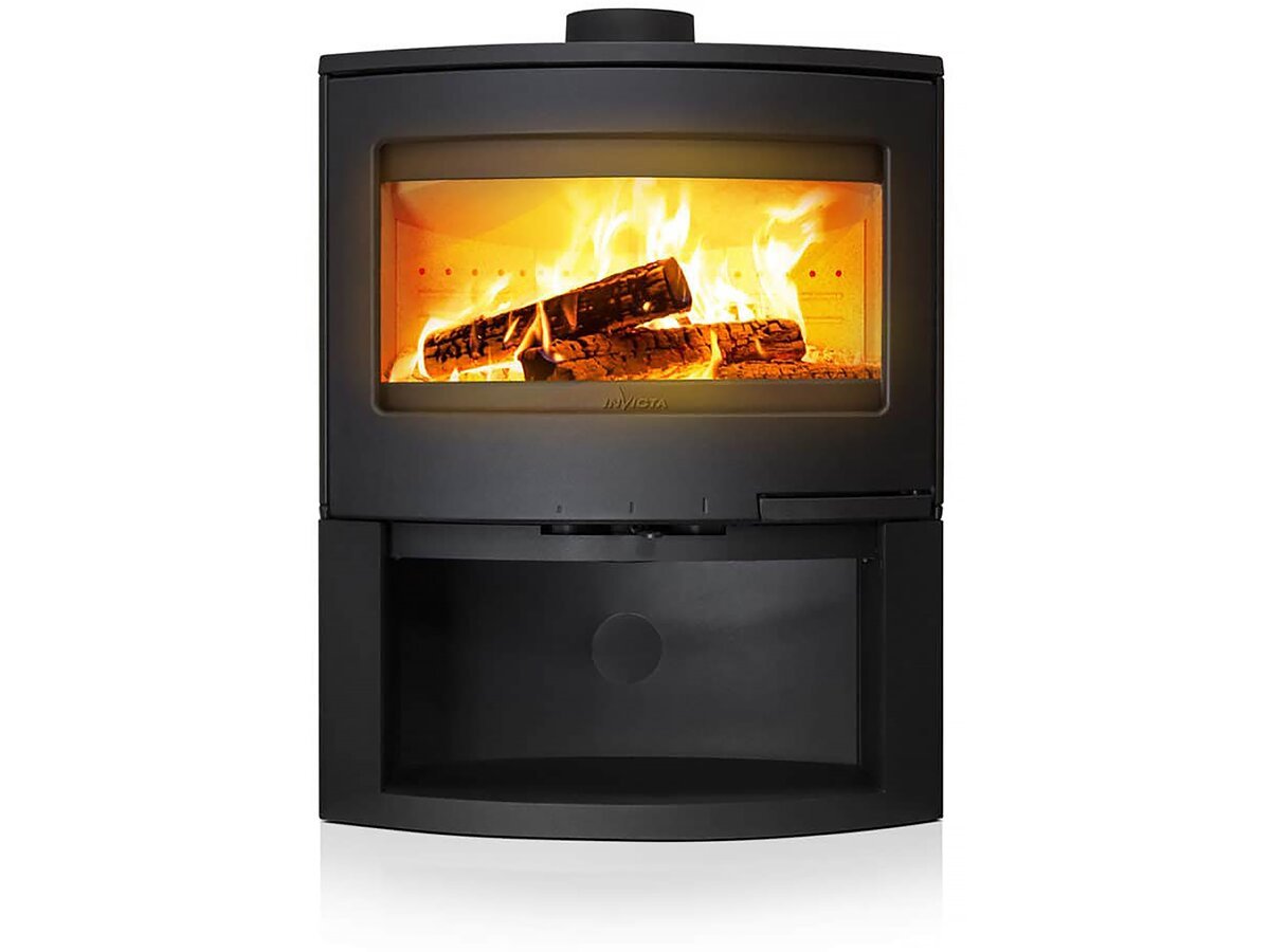 Poêle à bois en acier et fonte  » Calcias  » – étanche – 9kW