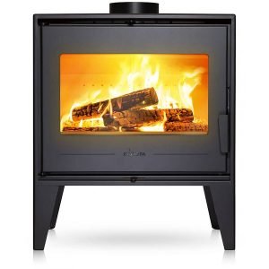 Poêle à bois en acier « Euros » – raccordable – 8 kW