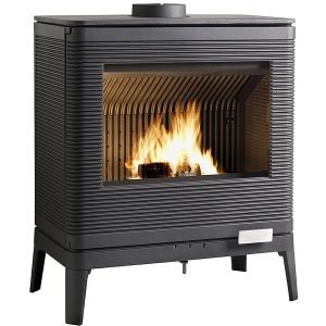 Poêle à bois en fonte « Kazan » 9 kW – Anthracite