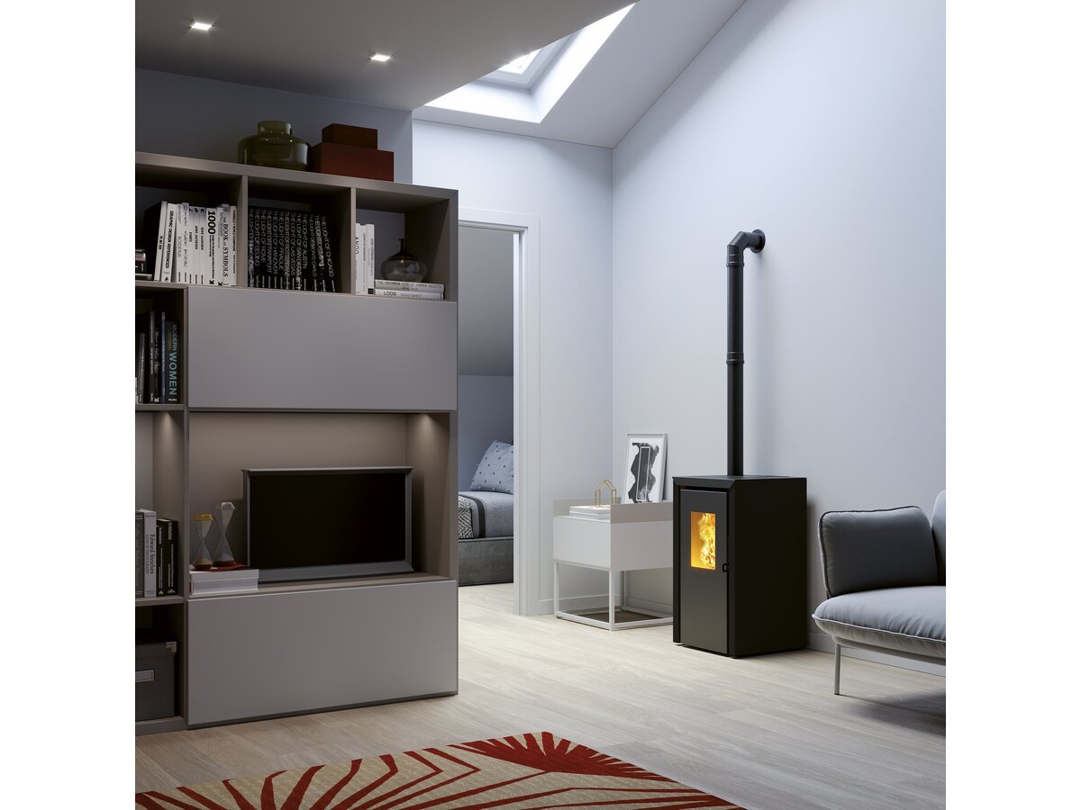 Poêle à granulé Monobloc "Bassano 5" Anthracite – Image 3