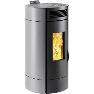 Poêle à Granulés « Lodi 8  » étanche – 3,1 à 8 kW – Wifi – Gris