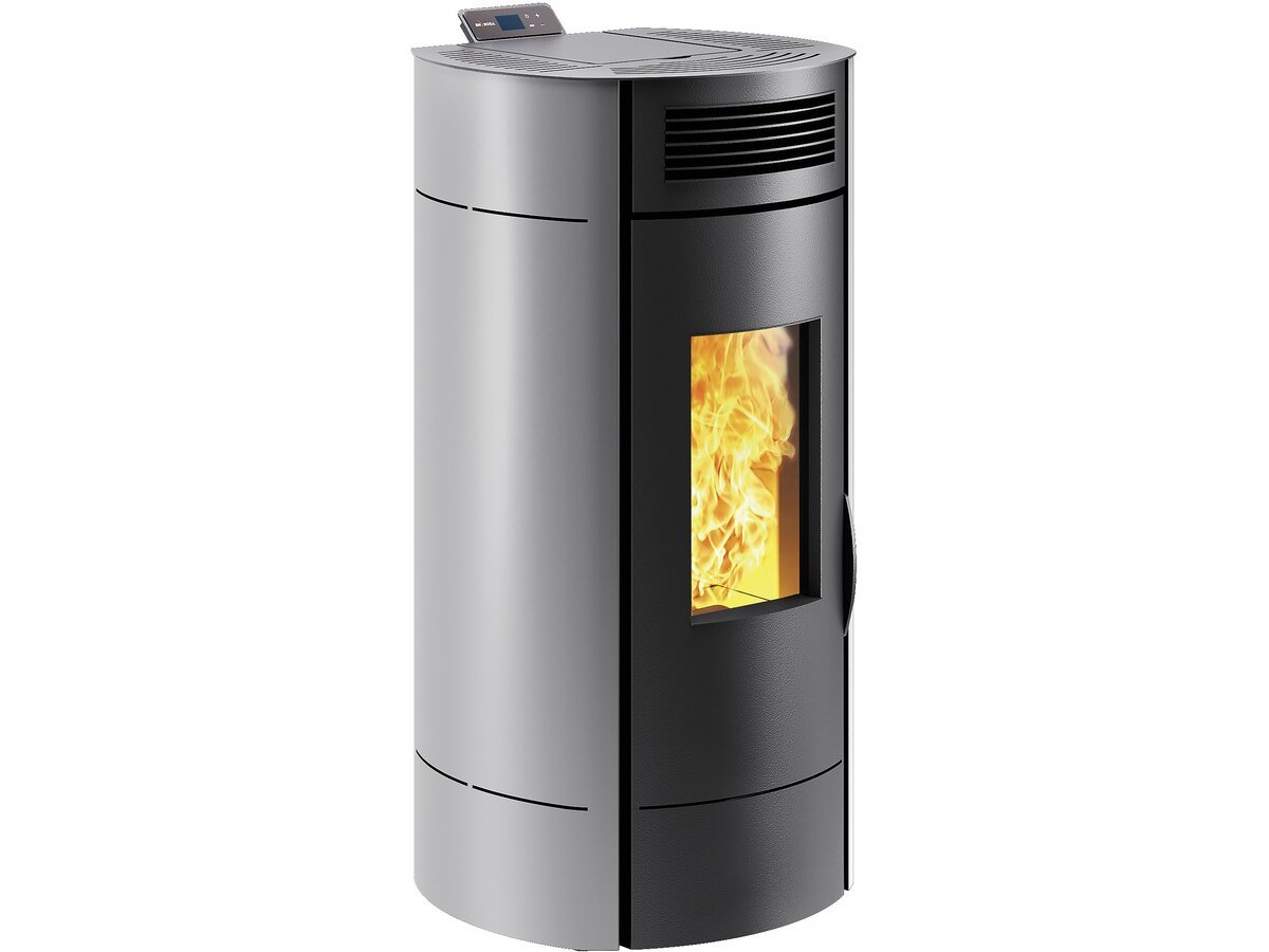 Poêle à Granulés « Lodi 8  » étanche – 3,1 à 8 kW – Wifi – Gris